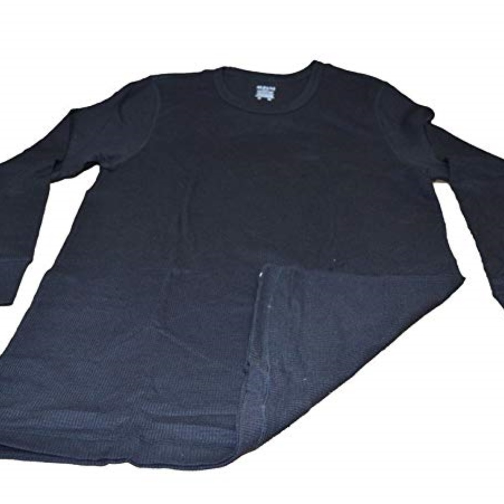 Alfani Men'sWaffle Knit Thermal Long Shirt-Large